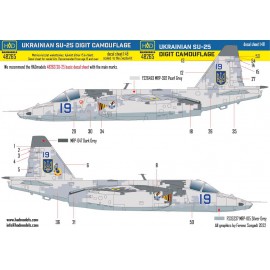 E321003 Ukrainian Su-27B/UB sewing patches and Helmet markings decal sheet  1:32